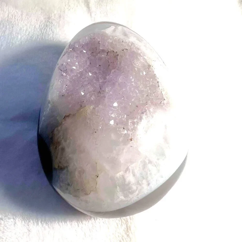 Amethyst Geode Crystal Egg